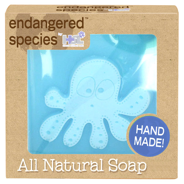 Health Science Labs Endangered Species Children's Character Bar Soap - Octopus, 2.2 oz, Health Science Labs