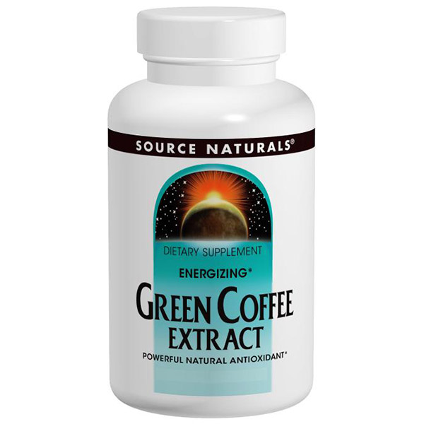 Source Naturals Green Coffee Extract Energizing 400 mg, 30 Vegetarian Capsules, Source Naturals