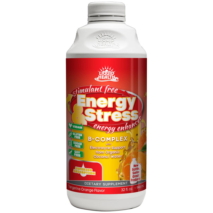 Liquid Health Energy & Stress Liquid Supplement, 32 oz, Liquid Health