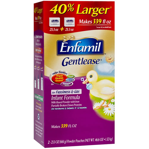 Enfamil Enfamil Gentlease Infant Formula Milk-Based Powder with Iron, 46.6 oz