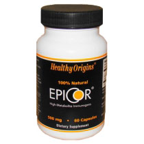 Healthy Origins EpiCor 500 mg, 60 Capsules, Healthy Origins