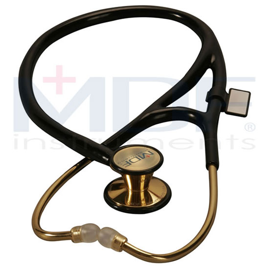 MDF Instruments ER Premier Stethoscope 22k Gold, Adult & Pediatric, Model 797DDK, MDF Instruments