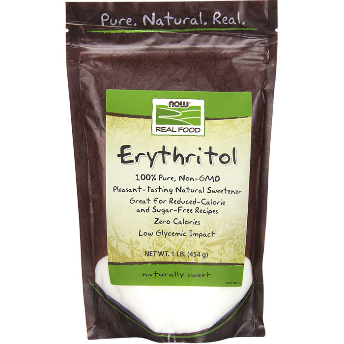 NOW Foods Erythritol Natural Sweetener, 1 lb, NOW Foods