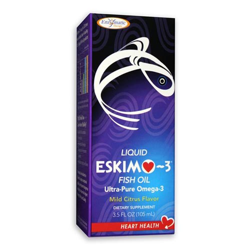 Enzymatic Therapy Eskimo-3 Liquid, Mild Citrus, 3.5 oz, Enzymatic Therapy