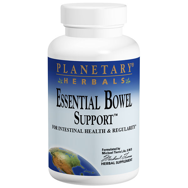 Planetary Herbals Essential Bowel Support, 120 Tablets, Planetary Herbals