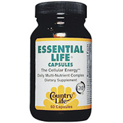 Country Life Essential Life - The Cellular Energy Daily Multi-Nutrient 120 Vegicaps, Country Life