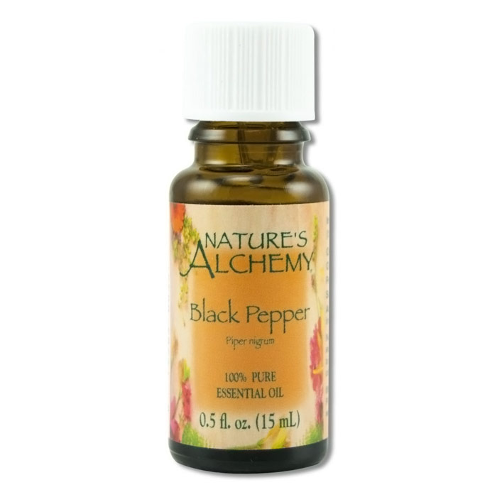 Nature's Alchemy Pure Essential Oil Black Pepper, 0.5 oz, Nature's Alchemy
