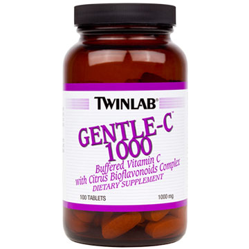 Twinlab Gentle-C 1000, Ascorbate Vitamin C with Citrus Bioflavonoid Complex, 100 Tablets, Twinlab