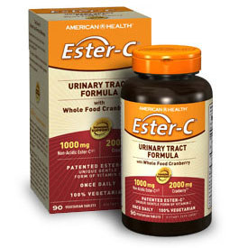 American Health Ester-C Urinary Tract Formula, 90 Vegetarian Tablets, American Health