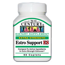 21st Century HealthCare Estro Support ES Extra Strength 60 Caplets, 21st Century Health Care