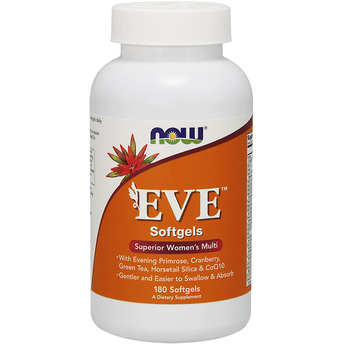 NOW Foods Eve Women's Multi-Vitamin, 180 Softgels, NOW Foods