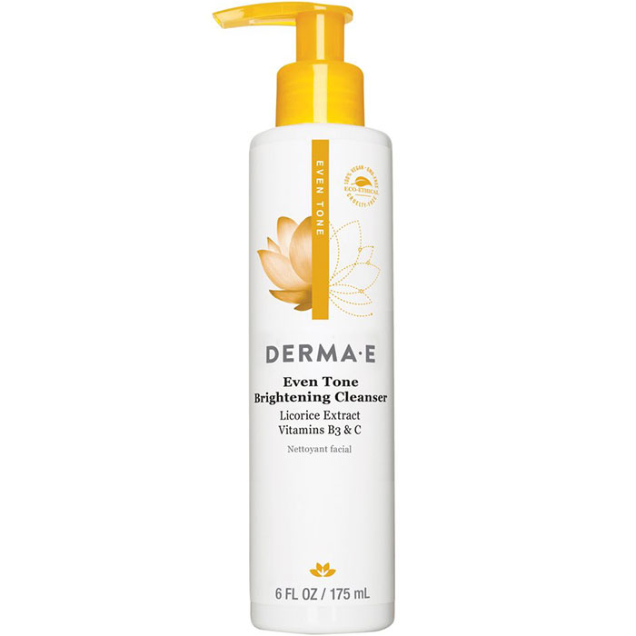 Derma-E Skin Care Evenly Radiant Face Cleanser, 6 oz, Derma-E Skin Care