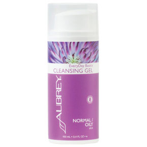Aubrey Organics EveryDay Basics Cleansing Gel for Normal to Oily Skin, 3.4 oz, Aubrey Organics