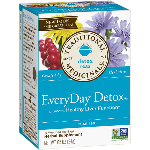 Traditional Medicinals Teas Everyday Detox Tea 16 bags, Traditional Medicinals Teas