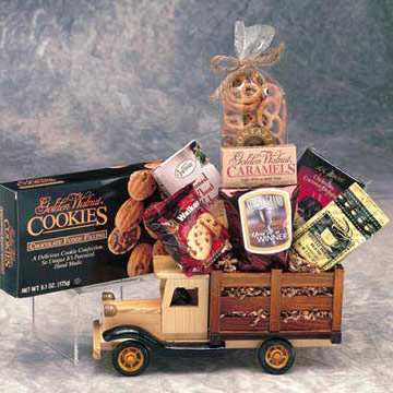 Elegant Gift Baskets Online Executive Antique Truck Gift Basket, Small Size, Elegant Gift Baskets Online