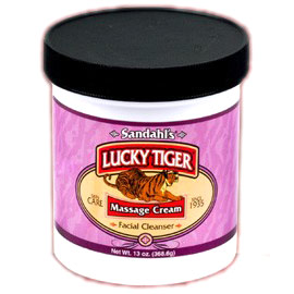 Lucky Tiger Barbershop Classics Exfoliating Massage Cream, 12 oz, Lucky Tiger