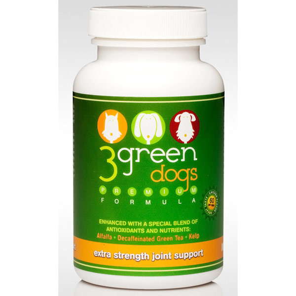 3 Green Dogs Vitamins, Inc Extra Strength Joint Support, 60 Tablets, 3 Green Dogs Vitamins, Inc