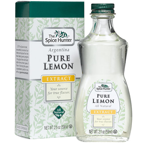 Spice Hunter Extract, Lemon, Pure, 2 oz x 6 Bottles, Spice Hunter