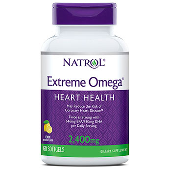 Natrol Extreme Omega Fish Oil 60 Softgels, Natrol