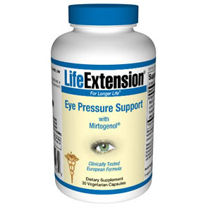 Life Extension Eye Pressure Support with Mirtogenol, 30 Vegetarian Capsules, Life Extension