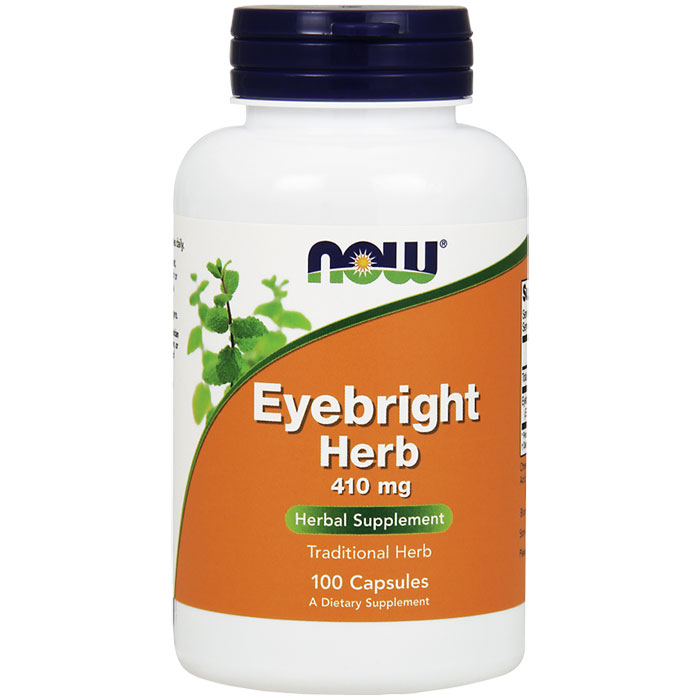 NOW Foods Eyebright Herb 470mg 100 Caps, NOW Foods