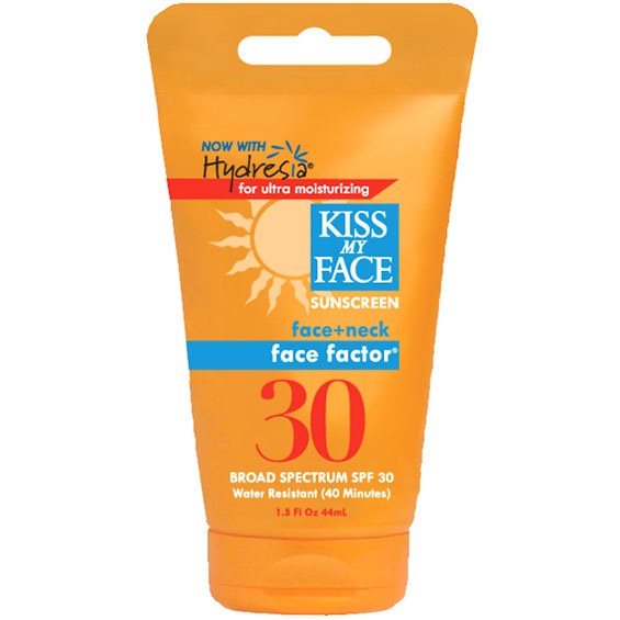 Kiss My Face Face Factor SPF 30 Sunscreen for Face & Neck, 1.5 oz, Kiss My Face