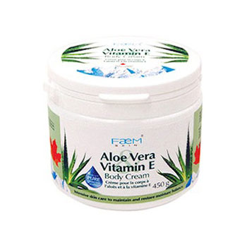 Bill Natural Sources Faem Skin Aloe Vera & Vitamin E Body Cream, 450 g, Bill Natural Sources