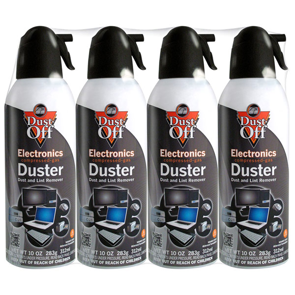 Falcon Falcon Dust-Off Electronics Compressed Gas Duster, 10 oz x 4 Pack