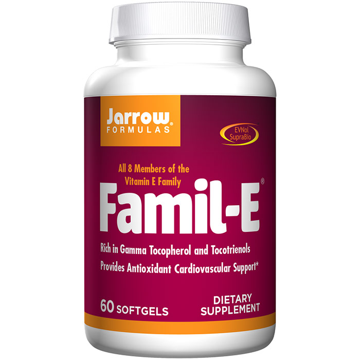 Jarrow Formulas FamilE ( Famil E ) 8 forms of Vitamin E, 60 softgels, Jarrow Formulas