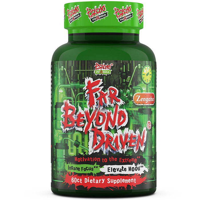 Far Beyond Driven, Energy Support Supplement, 60 Capsules, Psycho Pharma