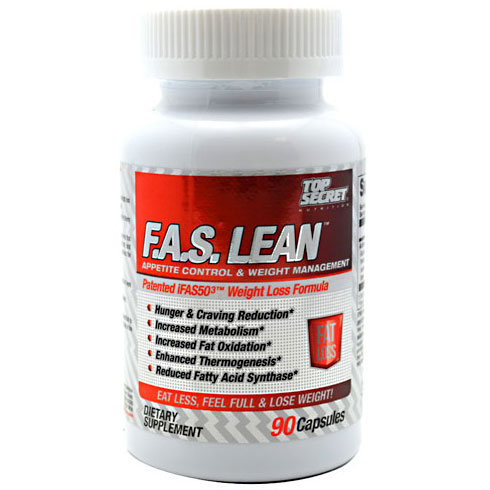 Top Secret Nutrition F.A.S. Lean, Reduced Fatty Acid Synthase, 90 Capsules, Top Secret Nutrition