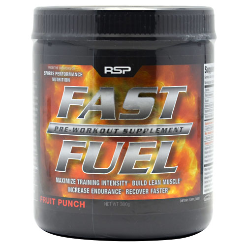 RSP Nutrition Fast Fuel Powder, Pre-Workout Supplement, 300 g, RSP Nutrition