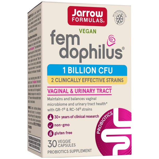 Fem-Dophilus Shelf Stable, Probiotic for Women, 30 Veggie Caps, Jarrow Formulas