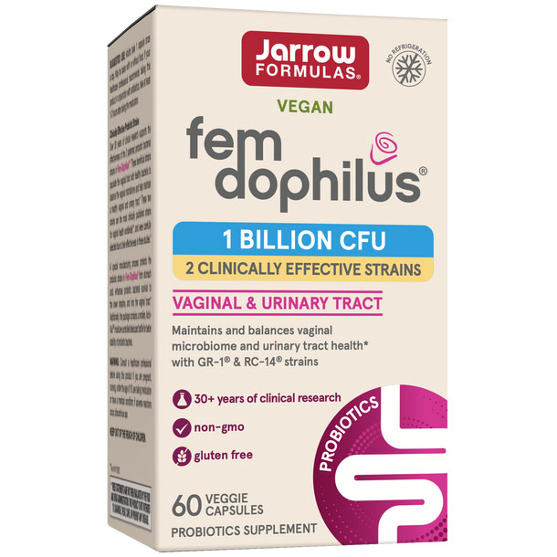 Fem-Dophilus Shelf Stable, Womens Urinary Health, 60 Veggie Caps, Jarrow Formulas