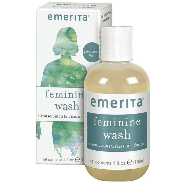 Emerita Feminine Cleansing & Moisturizing Wash, 4 oz, Emerita