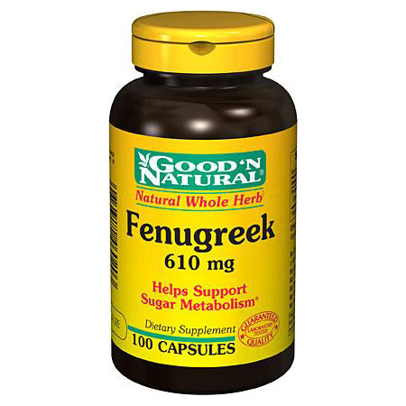 Good 'N Natural Fenugreek 610 mg, 100 Capsules, Good 'N Natural