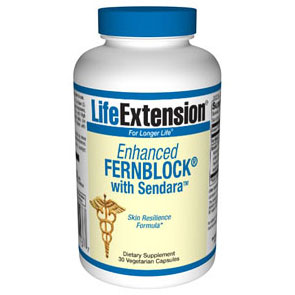 Life Extension FernBlock Enhanced with Sendara, 30 Vegetarian Capsules, Life Extension