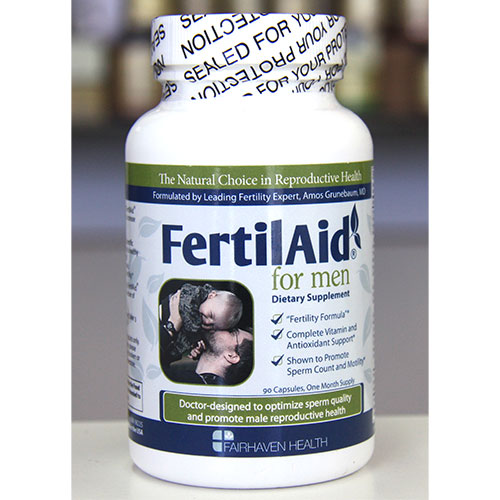 Fairhaven Health FertilAid For Men, Natural Fertility Supplement, 90 Capsules, Fairhaven Health