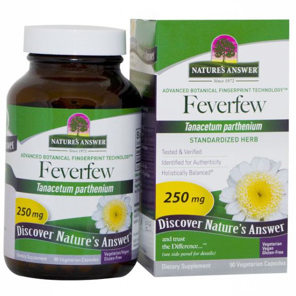 Nature's Answer Feverfew Herb Extract Standardized 90 vegicaps from Nature's Answer
