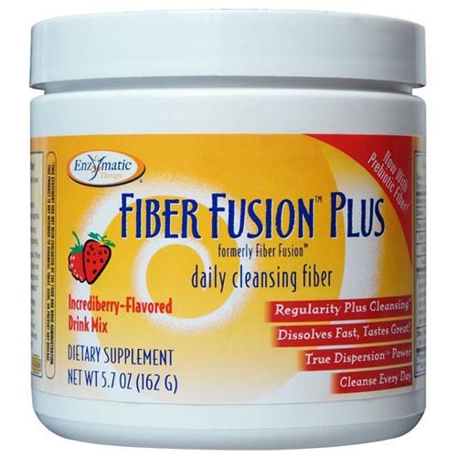 Enzymatic Therapy Fiber Fusion Plus Drink Mix, Incrediberry, 5.7 oz, Enzymatic Therapy