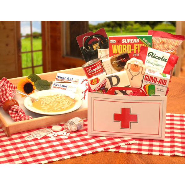 Elegant Gift Baskets Online First Aid For The Ailing Get Well Gift Box, Elegant Gift Baskets Online