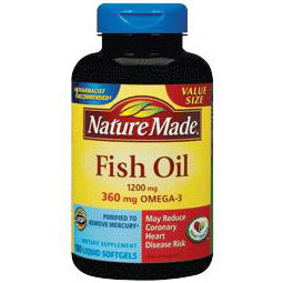 Nature Made Fish Oil 1200 mg, 300 Softgels, Nature Made