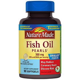 Nature Made Nature Made Fish Oil Pearls 500 mg, 90 Softgels
