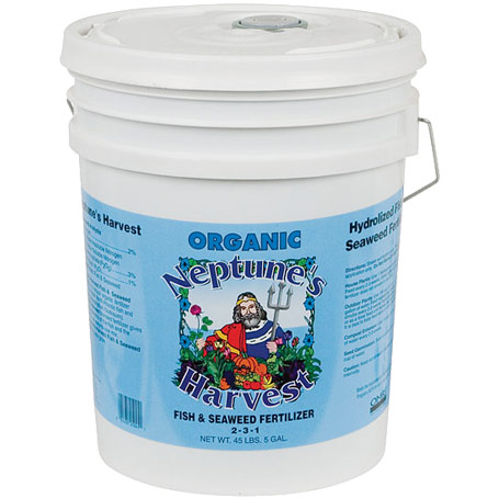 Neptune's Harvest Organic Fish & Seaweed Blend Fertilizer 2-3-1, 5 Gallon, Neptune's Harvest
