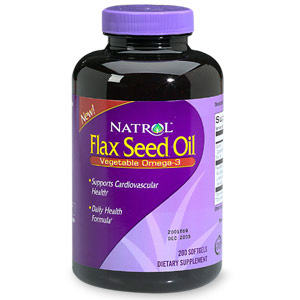 Natrol Flax Seed Oil 1000mg 200 softgels from Natrol