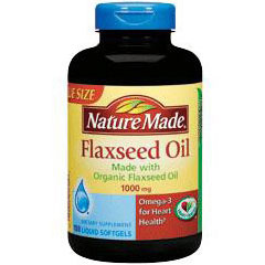 Nature Made Flaxseed Oil 1000 mg, 180 Softgels, Nature Made