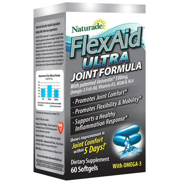 Naturade FlexAid Ultra Joint Formula, 60 Softgels, Naturade