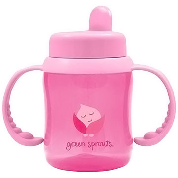 Green Sprouts Baby Products Flip-Top Sippy Cup, Pink, 6 oz, Green Sprouts Baby Products