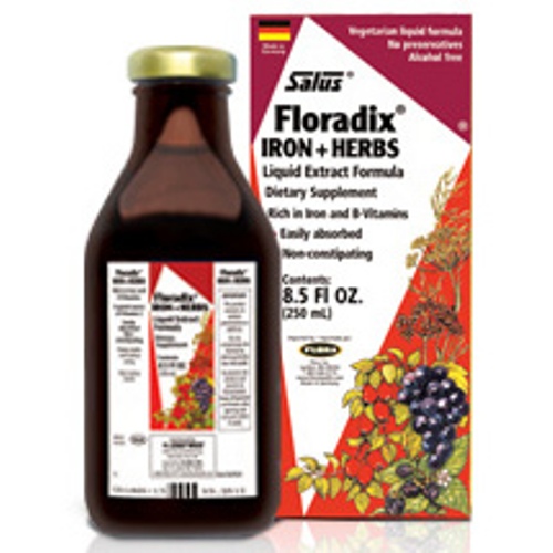 Flora Health Floradix Iron Plus Herbs Liquid, 8.5 oz, Flora Health