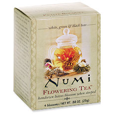 Numi Tea Flowering Tea Gift Set with Teapot Box, 1.29 oz, Numi Tea